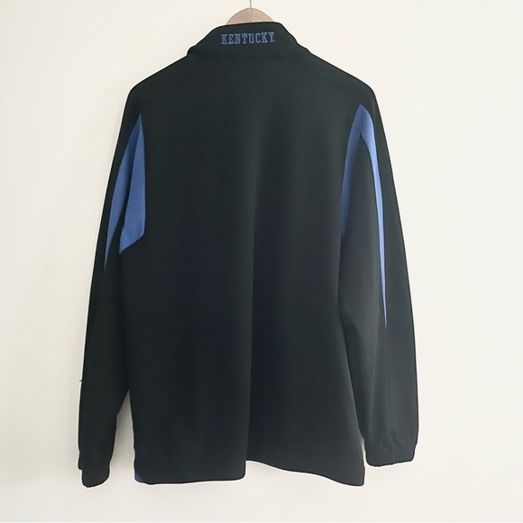 Nike Team University of Kentucky Wildcats Black Blue Fill Zip Embroidered Mens M - Picture 6 of 7